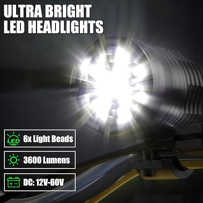 Motorcycle Driving Light 12-60V 40W 3600LM LED Fog Light - Image 3