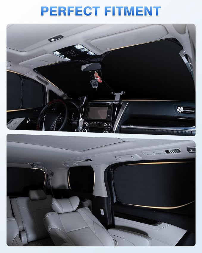 Sunshades for Toyota Prius 2023-2025 2026 Accessories Windshield Sun Shade Side - Image 6
