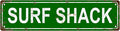 SURF SHACK Space Vintage Metal Tin Street Sign Bar Cafe Garage Cave Home Room by Unknown