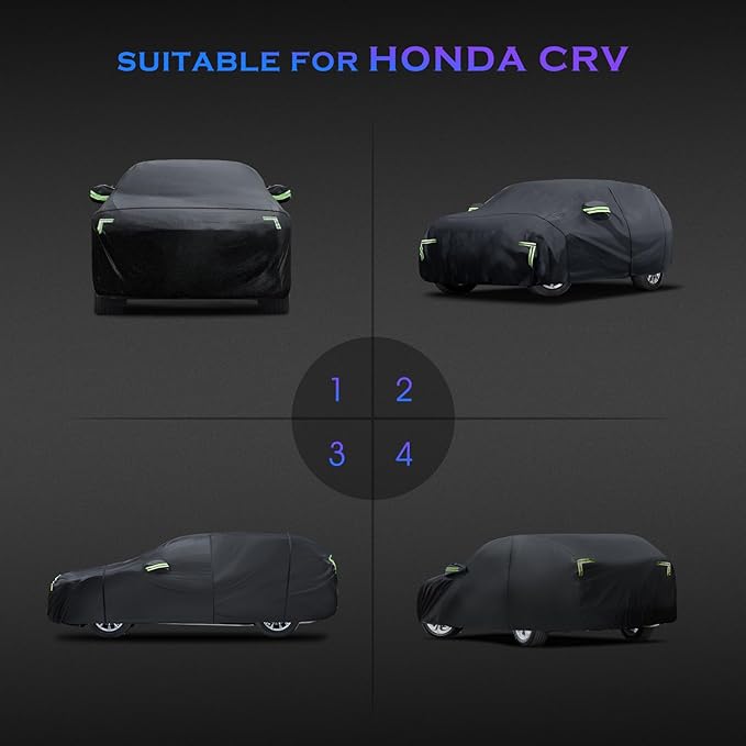 Car Cover Custom Fit for Honda CRV 1997-2025, Toyota RAV4 1996-2025, 6 Layers - Image 7