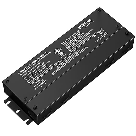 EMITEVER 192W Dimmable LED Driver, 24V 5-in-1 Dimmable Power Supply, 2-Channels by EMITEVER