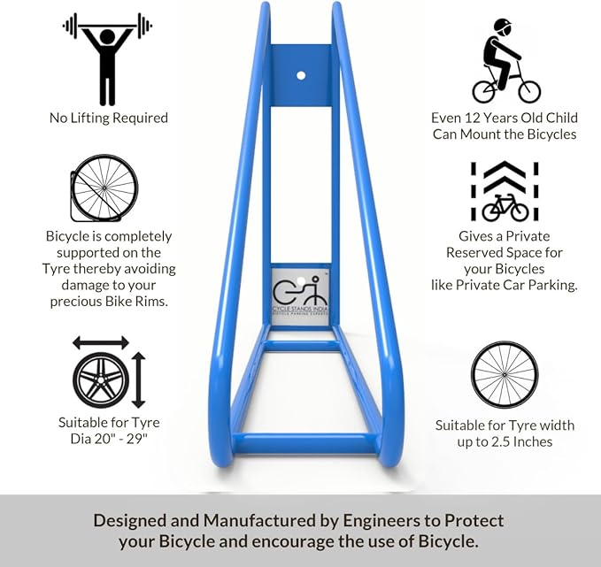 Bike Wall Mount Vertical Bike Hanger - Image 7