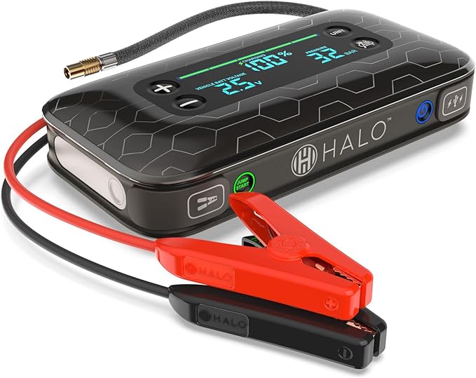 HALO Bolt Air+ 1750 Portable Car Battery Jump Starter | 130 PSI Air Compressor - Image 8