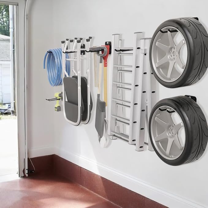 4PCS Garage Hooks Heavy Duty, Garage Hanger Storage Tool Organizer Rack - Image 2