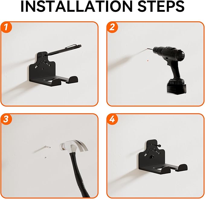Garage Organization Storage Trimmer Rack, Garden Power Tool Hanger - Image 6