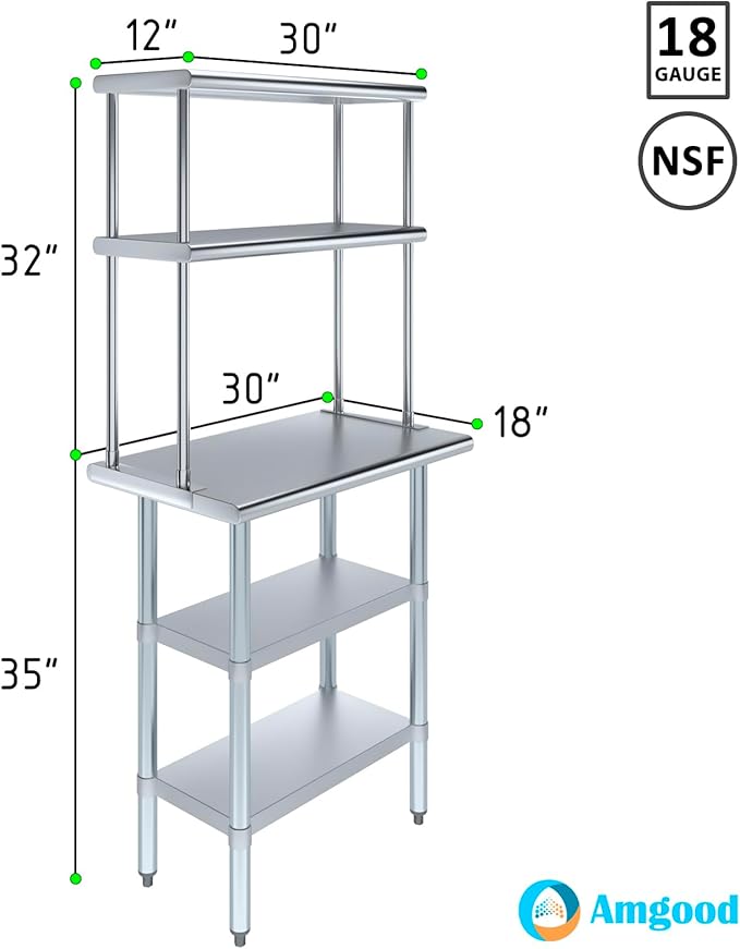 AmGood Stainless Steel Work Table - Image 3