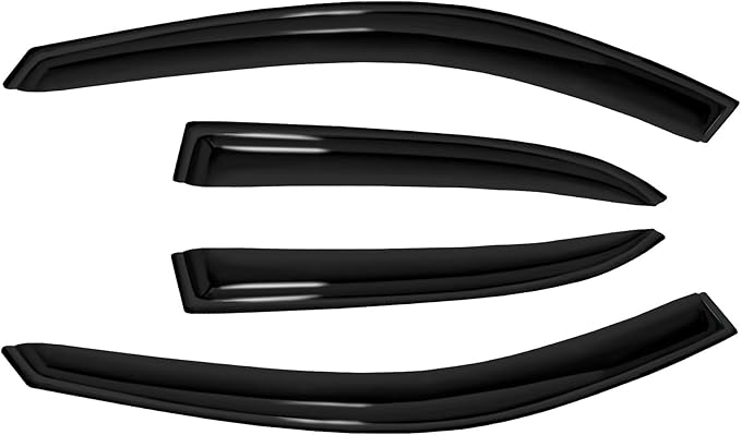 4pc Sun Rain Guards Window Visor Wind Deflector Compatible - Image 3