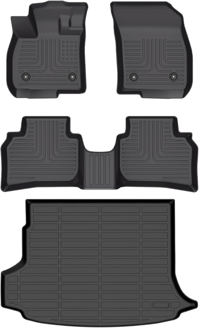 Wayhigh-All Weather Floor Mats and Cargo Mat Set Fit by Wayhigh