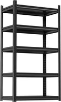 Adjustable 5-Tier Garage Shelving, Heavy Duty Steel Storage Rack, High Load by Notmise