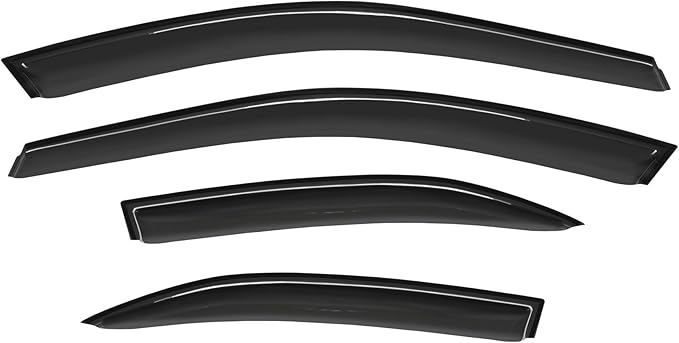Wind Deflector Compatible with 2002-2006 Toyota Camry Smoke Sun/Rain Guard - Image 2