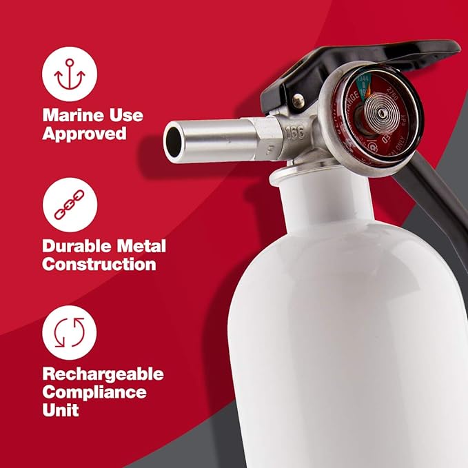 First Alert Fire Extinguisher | Marine Fire Extinguisher - Image 3