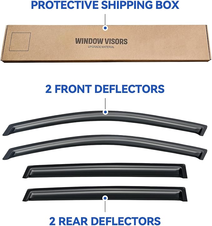 Window Visors Rain Guards Shield - Image 5
