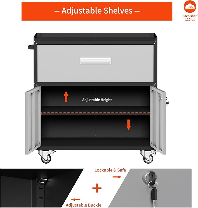 Garage Metal Storage Cabinet for Garage - Image 7