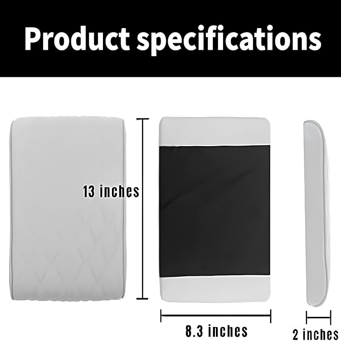 Leather Car Armrest Box Mat - Image 4