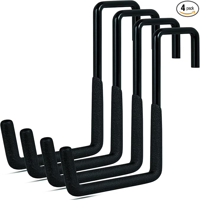 4 Pcs Rafter Hooks, Upgraded Fence Hangers, Heavy Duty Bike Hanger by Gueryee