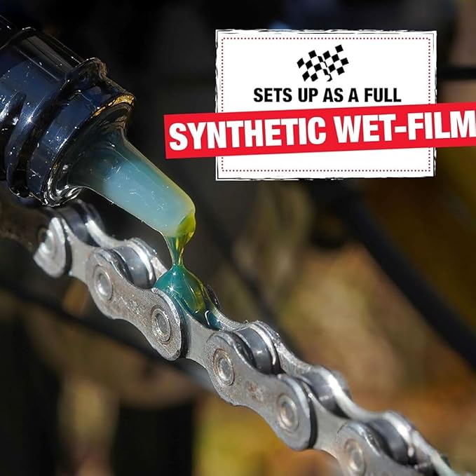 Finish Line WET Bicycle Chain Lube 2oz Drip Squeeze Bottle - Image 3