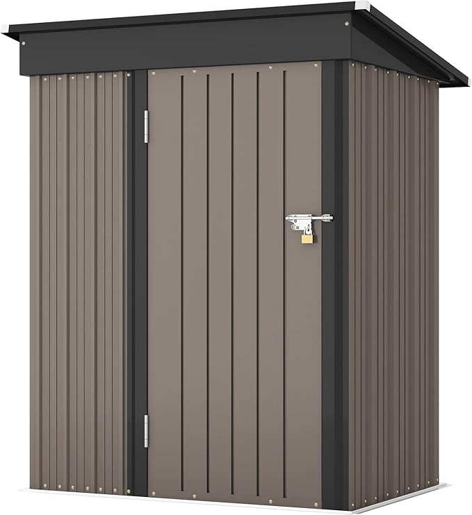 Patiowell 5x3 FT Outdoor Storage Shed, Tool Shed - Image 7
