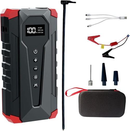 10800mAh Car Jump Starter with Air Compressor and USB/Type-C Charger, by ALINGET