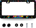 Autism Awareness License Plate Frame License Plate Stainless Steel Parts by GORSNKYE