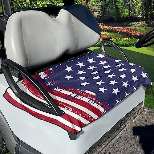 Yewattles Golf Cart Seat Cover Portable Club Car Seat Towel Universal Fit 2-Seat Golf Cart by Yewattles