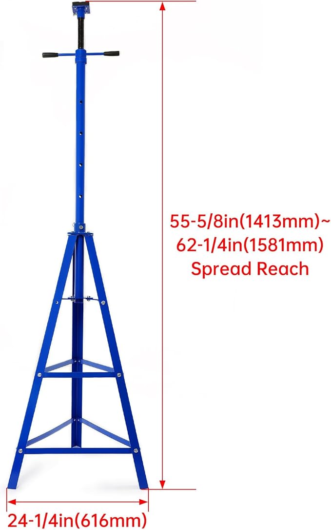 KUAFU Adjustable Under Hoist Tripod Stand, 4500 LBS Load Capacity, 2 Ton High - Image 8