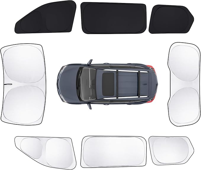 8pcs Car Window Shades for Grand Cherokee 22-25 Accessories, Windshield Side by Unknown