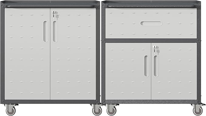 Metal Tool Cabinet, Garage Storage Cabinet System, Wall Cabinet & Locking by VIYET