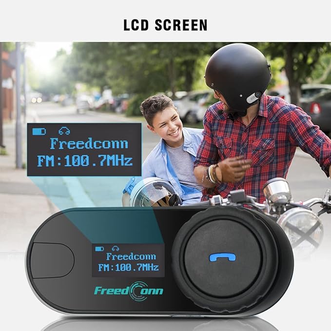 FreedConn 1pcs TCOM-SC Bluetooth Motorcycle Headset, 2-3 Riders Helmet - Image 5