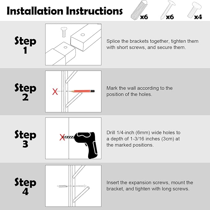 Skateboard Rack Wall Mount – Skateboard Wall Hanger, Snowboard Display Wall - Image 6