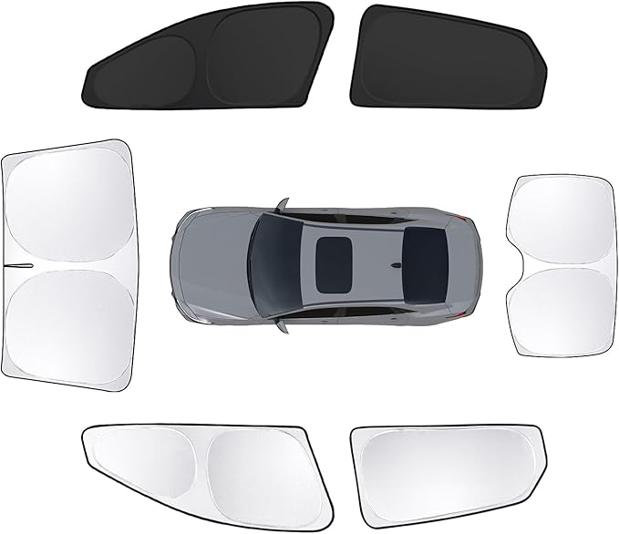 6pcs Car Window Shades for Hyundai Elantra2021-2024 2025 Accessories, by Unknown