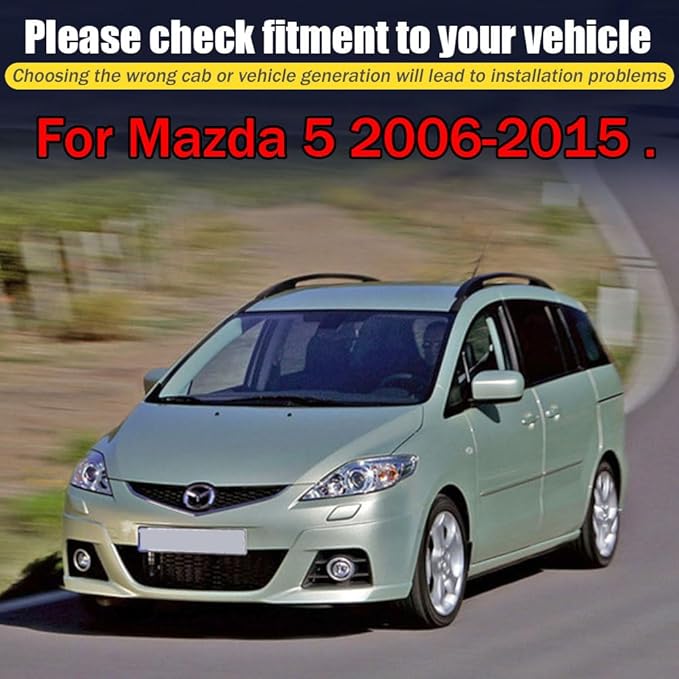 Rain Guards for Mazda 5 2006-2015, Tape-on Side Window Deflectors for Mazda 5 - Image 6