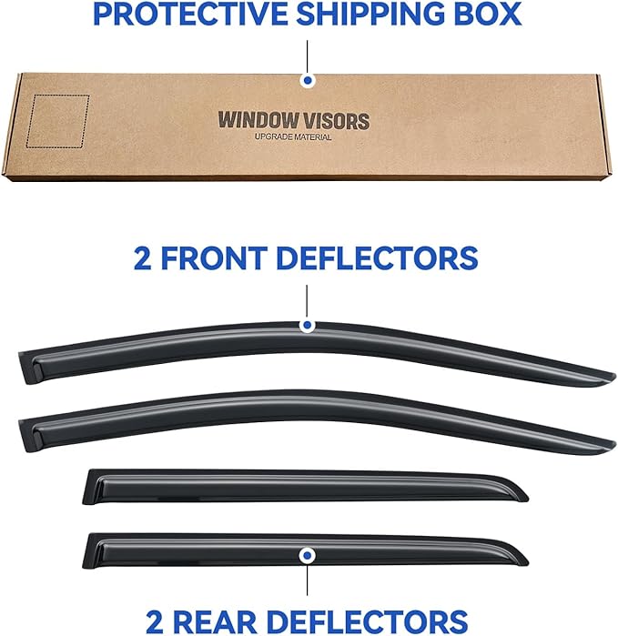 Window Visors Rain Guards Shield - Image 5
