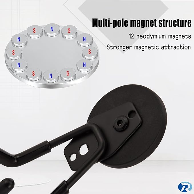 2 Pcs Magnetic Hook Heavy Duty, Strong Magnet Hooks - Image 5