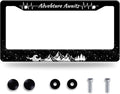 Advebture Awaits License Plate Frame Mountain Waves Forest License Plate by GORSNKYE