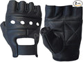 A&H Apparel Leather Motorcycle Glove Genuine Cowhide Fingerless Leather Driving by Unknown