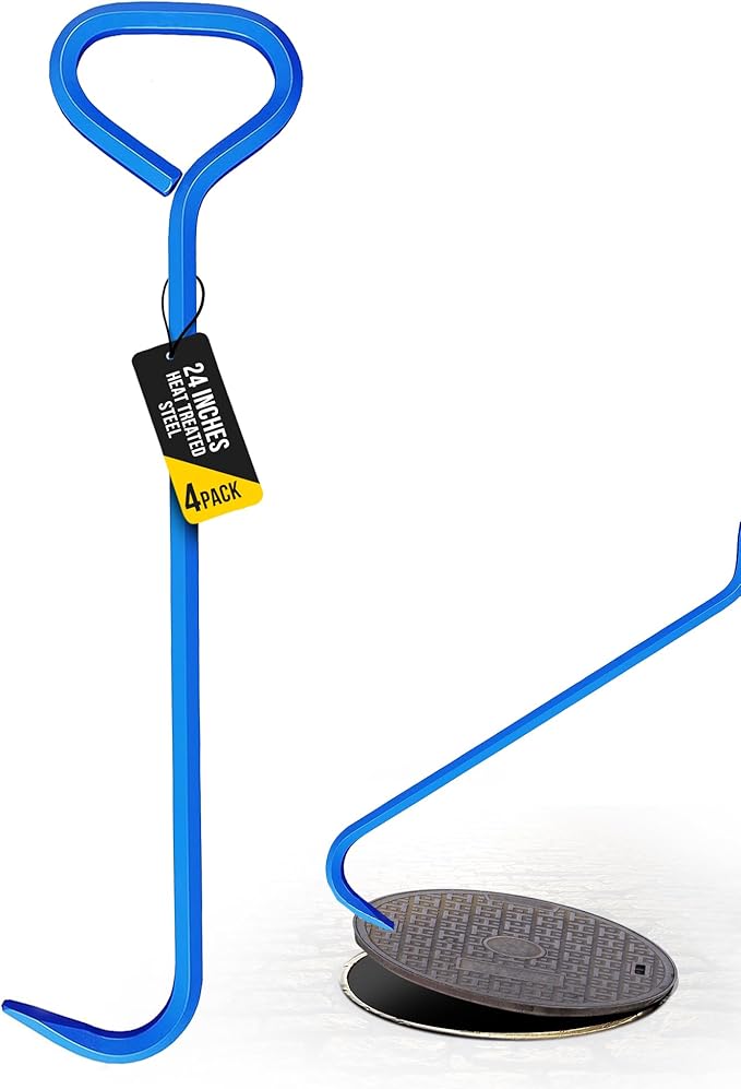 T&T Tools 24-Inch Manhole Hook Tool -Heavy Duty Single Hook by TTTools