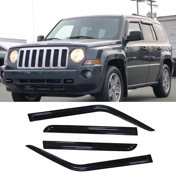 Side Window Wind Deflector, Window Visor fit by Puermto