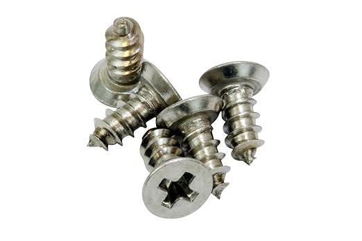 Bolt Dropper #4 x 3/8" Stainless Steel Flat Head Phillips Wood Screw, 18-8 - Image 5