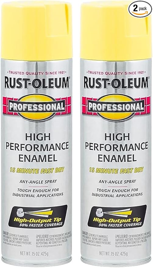 Rust-Oleum 7543838 Professional High Performance Enamel Spray Paint, 15 Oz by Rust-Oleum