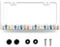 Bear Paw Print License Plate Frame Colorful Animal License Plate Frames Funny by NEWCOCO
