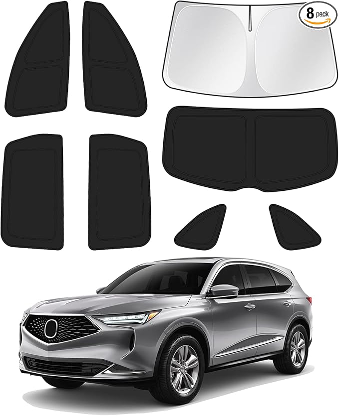 Sunshade for 2021-2025 2026 Acura MDX Accessories Windshield Sun Shade Side by Canvcle