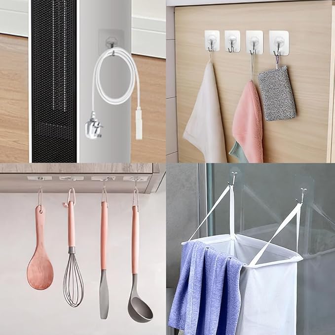24 Pack Adhesive Hooks for Hanging - Image 6