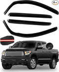 4PCS in Channel Rain Guards for Toyota Tundra Crew Max 2007 2008 2009 2010 2011 by CHYKORLA