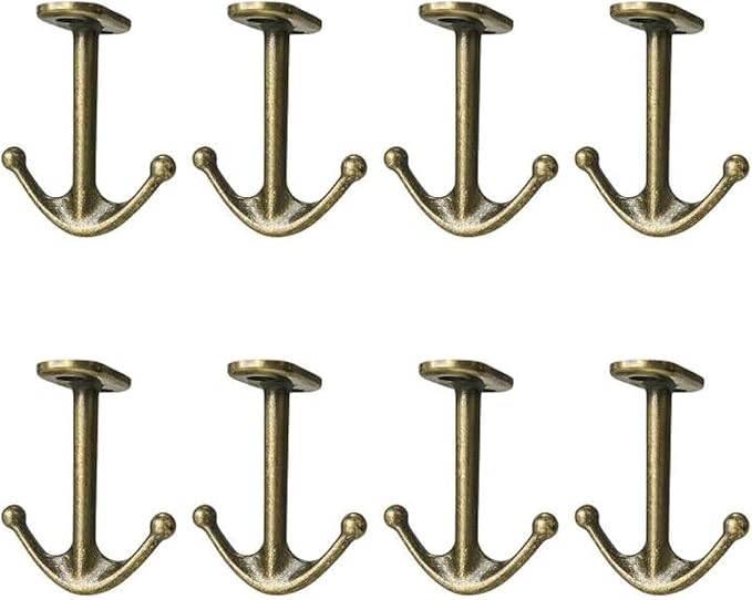Ball Two Prong Ceiling Hook for Closet Top Bathroom Kitchen Cabinet Garage Pack by DEEKOUDT