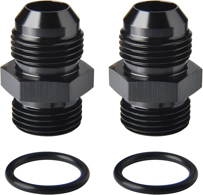 10AN Male Flare to 10AN ORB O-ring Boss Fuel Pump Rail Adapter Fitting Aluminum by Podavelle