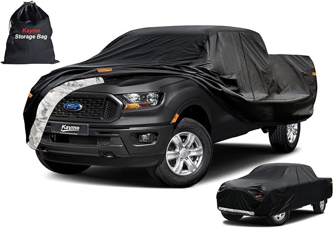 Kayme Truck Cover Custom Fit Ford Ranger Super/Extended/Regular Cab SB. Full by kayme