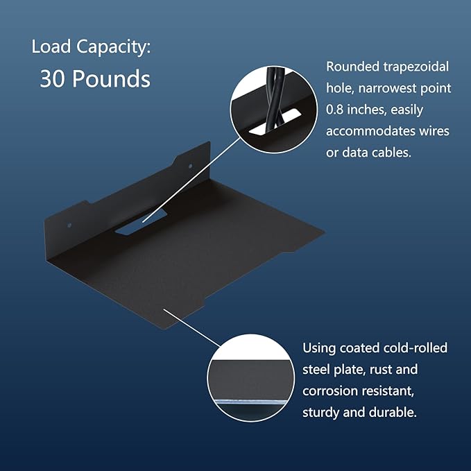 Floating Metal Wall Mount Shelf, Shelf - Image 5