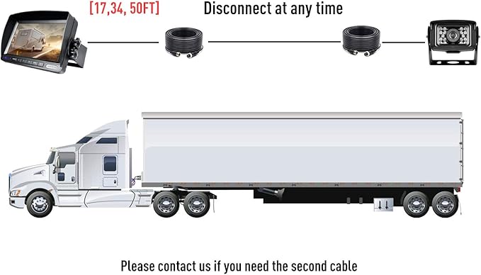 HD Wired Backup Camera System Kit, Sharp CCD Chip, 100% Not Wash Up, IP69 - Image 4