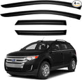 Window Visors Rain Guards for 2007-2014 Ford Edge, Out-Channel Window Vent Wind by YQAUTEC