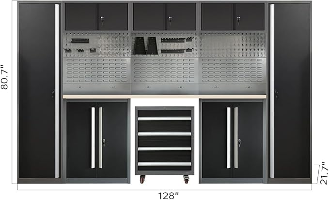 JZD Metal Garage Tool Cabinet System, Tool Organization - Image 2